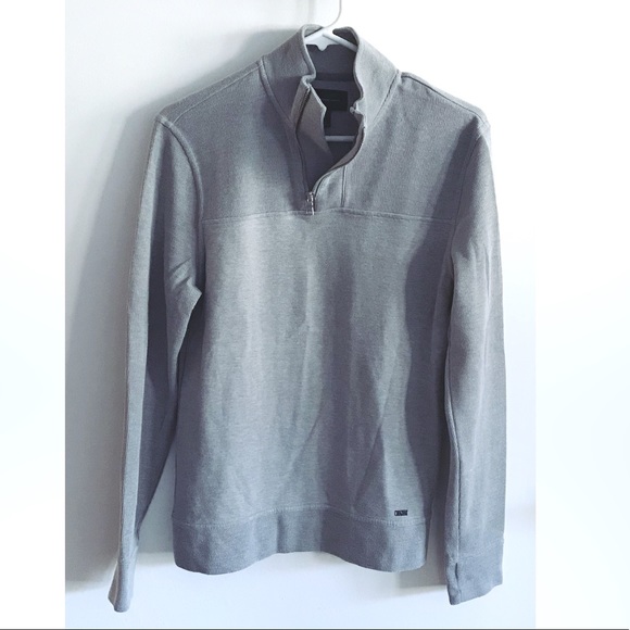 INC International Concepts Other - INC Mens Grey Quarter Zip Collar Sweater